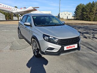 2018 Lada (ВАЗ) Vesta SW Cross I, серебристый, 970000 рублей, вид 2