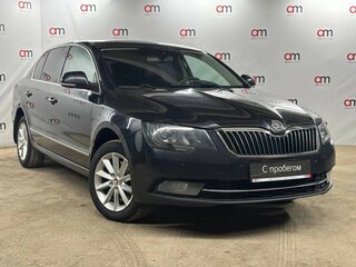 2013 Skoda Superb DSG II Рестайлинг, чёрный, 819000 рублей, вид 1