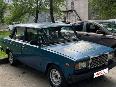 2007 Lada (ВАЗ) 2107, синий, вид 4