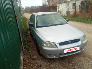 2003 Hyundai Accent ТагАЗ II, серебристый, 340000 рублей, вид 2