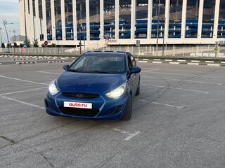 2011 Hyundai Solaris I, синий, 530000 рублей, вид 2