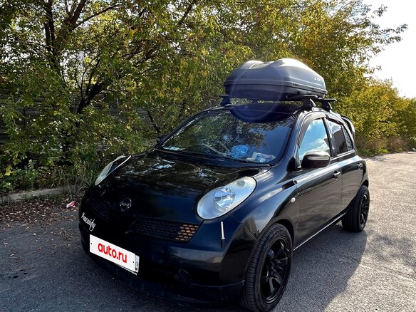2002 Nissan March III (K12), чёрный