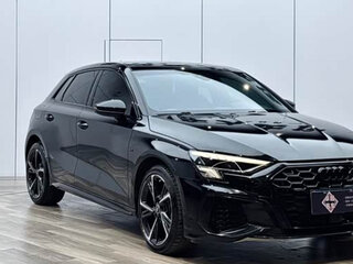 2022 Audi A3 Sportback 35 TFSI IV (8Y), чёрный, 1776700 рублей, вид 2