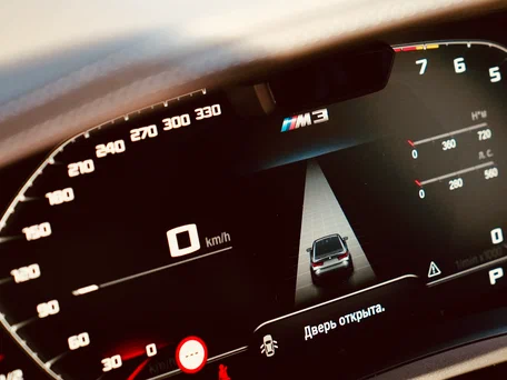 2021 BMW M3 Competition Package VI (G80), синий, 7900000 рублей, вид 4