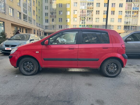 2006 Hyundai Getz I Рестайлинг, красный, 500000 рублей - вид 3