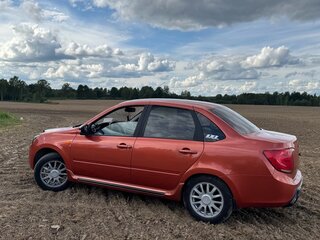 2014 Lada (ВАЗ) Granta I, оранжевый, 370000 рублей, вид 4