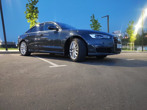 2015 Audi A6 IV (C7) Рестайлинг, серый, 1750000 рублей - вид 12