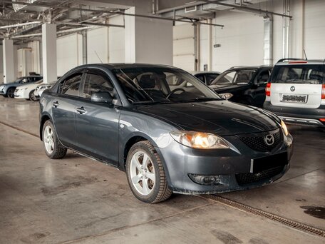 2006 Mazda 3 I (BK) Рестайлинг, серый, 375000 рублей, вид 3