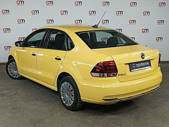 2019 Volkswagen Polo V Рестайлинг, жёлтый - вид 7