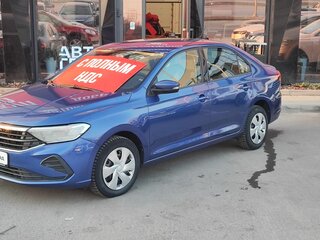 2021 Volkswagen Polo VI, синий, 1380000 рублей, вид 1