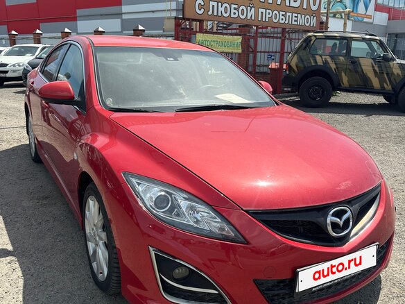 2011 Mazda 6 II (GH) Рестайлинг, красный, 985000 рублей - вид 5