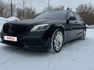 2019 Mercedes-Benz Maybach S-Класс 560 I (X222) Рестайлинг, чёрный, 7700000 рублей, вид 1