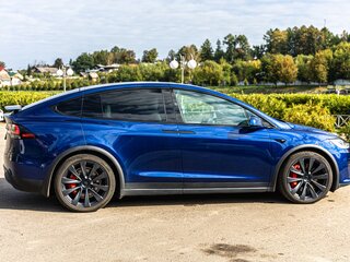 2023 Tesla Model X Plaid I Рестайлинг, синий, 11600000 рублей, вид 4