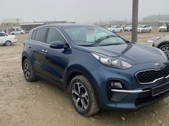 2019 Kia Sportage IV Рестайлинг, синий, 1950000 рублей
