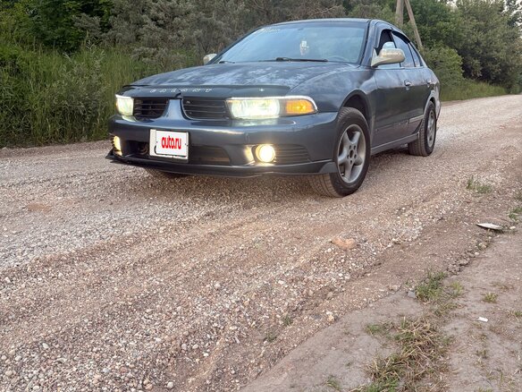 2002 Mitsubishi Galant VIII Рестайлинг, синий - вид 2