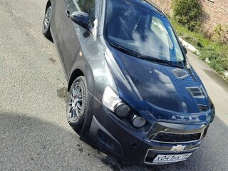 2012 Chevrolet Aveo II, чёрный, 599000 рублей, вид 3