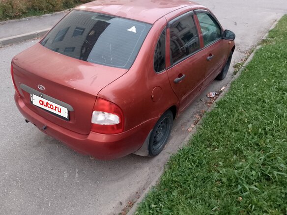 2007 Lada (ВАЗ) Kalina I, красный, 115000 рублей - вид 6