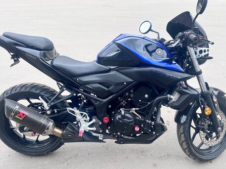 2019 Yamaha MT-03, синий, 399000 рублей, вид 3