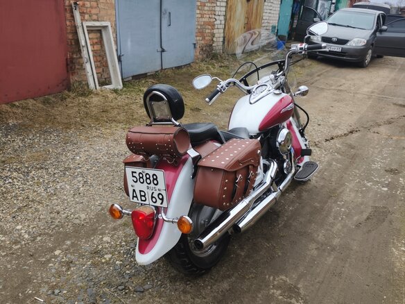 2001 Yamaha XVS400 Drag Star, белый, 350000 рублей - вид 1
