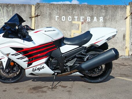 2013 Kawasaki ZZR 1400, белый, 900000 рублей, вид 4
