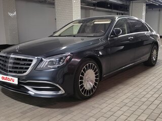 2017 Mercedes-Benz Maybach S-Класс 560 I (X222) Рестайлинг, чёрный, 6950000 рублей, вид 4