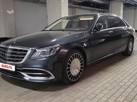 2017 Mercedes-Benz Maybach S-Класс 560 I (X222) Рестайлинг, чёрный, 7300000 рублей, вид 4