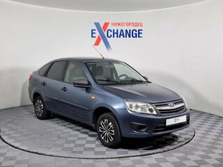 2014 Lada (ВАЗ) Granta I, синий, 399000 рублей, вид 3