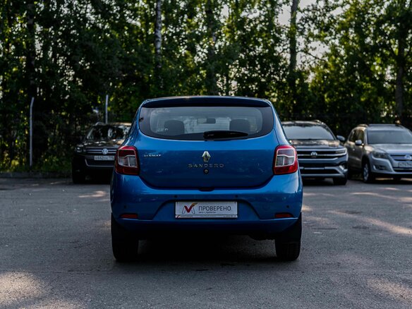 2015 Renault Sandero II, синий - вид 3