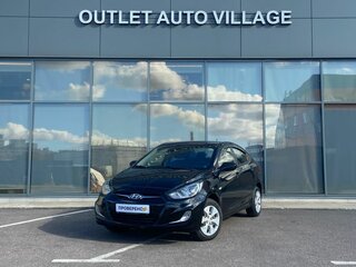 2011 Hyundai Solaris I, чёрный, 585000 рублей, вид 1