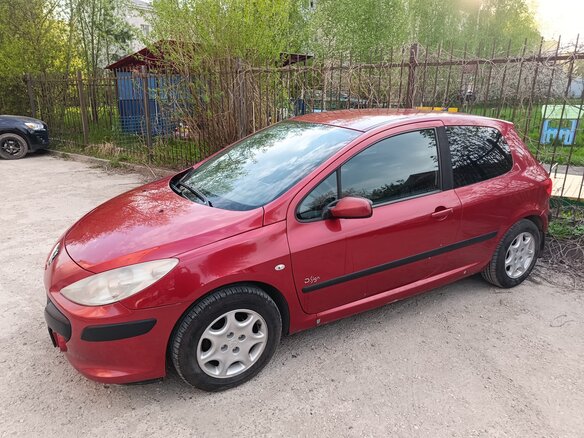 2007 Peugeot 307 I Рестайлинг, красный, 220000 рублей - вид 6