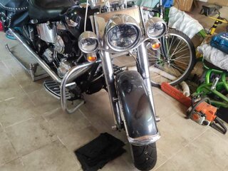 2005 Harley-Davidson Softail Deluxe, серый, 850000 рублей, вид 5