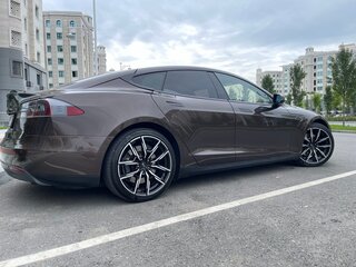 2013 Tesla Model S P85 I, коричневый, 2100000 рублей, вид 2