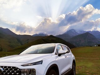 2021 Hyundai Santa Fe IV Рестайлинг, белый, 4250000 рублей, вид 2