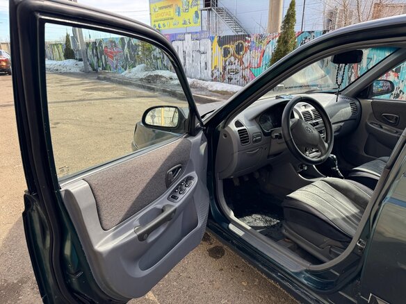 2002 Hyundai Accent II, зелёный, 190000 рублей - вид 8