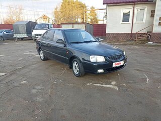 2005 Hyundai Accent ТагАЗ II, чёрный, 400000 рублей, вид 3
