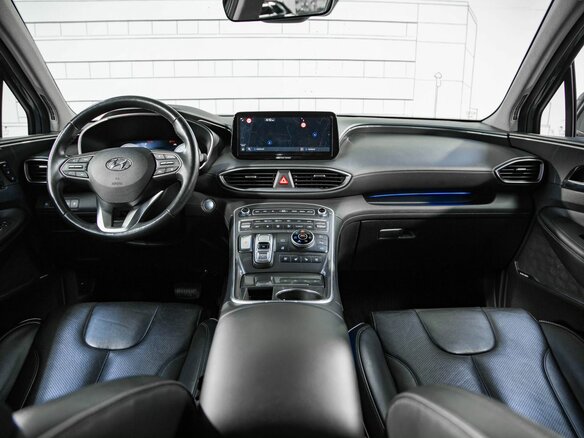2021 Hyundai Santa Fe IV Рестайлинг, синий, 3589000 рублей - вид 1