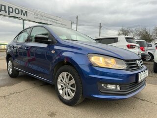 2019 Volkswagen Polo V Рестайлинг, синий, 1170000 рублей, вид 5