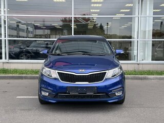 2015 Kia Rio III Рестайлинг, синий, 830000 рублей, вид 2