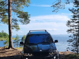 2004 BMW X5 3.0d I (E53) Рестайлинг, чёрный, 1200000 рублей, вид 2