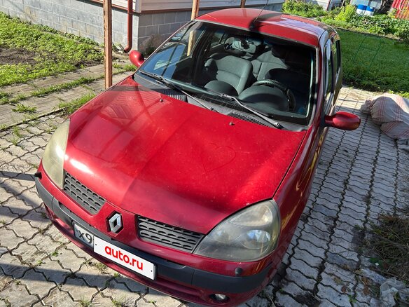 2006 Renault Symbol I Рестайлинг, красный, 330000 рублей