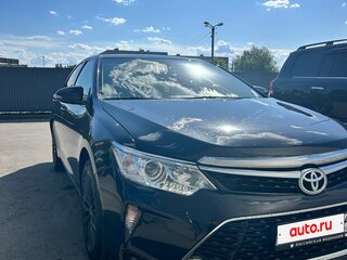2016 Toyota Camry VII (XV50) Рестайлинг, чёрный, 1800000 рублей, вид 2