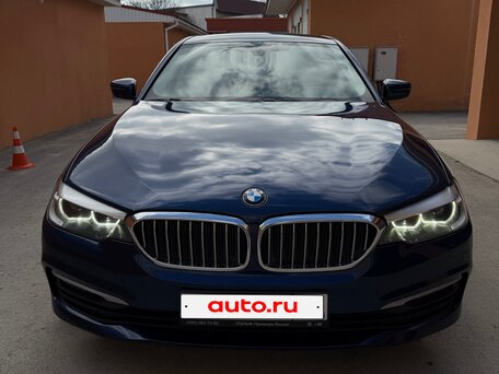 2020 BMW 5 серии 520d VII (G30/G31/G38), синий, 3700000 рублей, вид 4