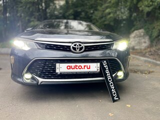 2016 Toyota Camry VII (XV50) Рестайлинг, синий, 1760000 рублей, вид 2
