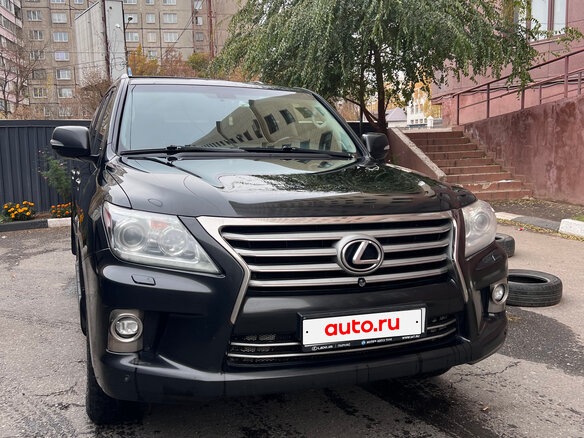 2014 Lexus LX 570 III Рестайлинг, чёрный - вид 1
