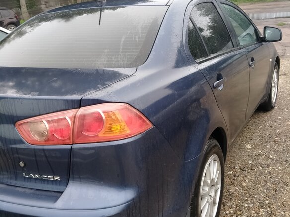 2008 Mitsubishi Lancer X, синий, 640000 рублей - вид 2
