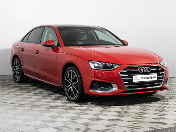 2020 Audi A4 35 TFSI V (B9) Рестайлинг, красный - вид 36