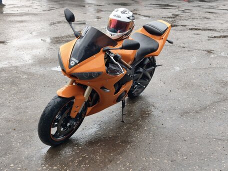 2005 Yamaha YZF-R6, оранжевый, 490000 рублей, вид 4