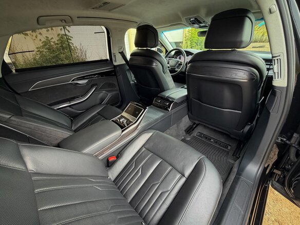 2018 Audi A8 Long 55 TFSI IV (D5), чёрный, 3750000 рублей - вид 28