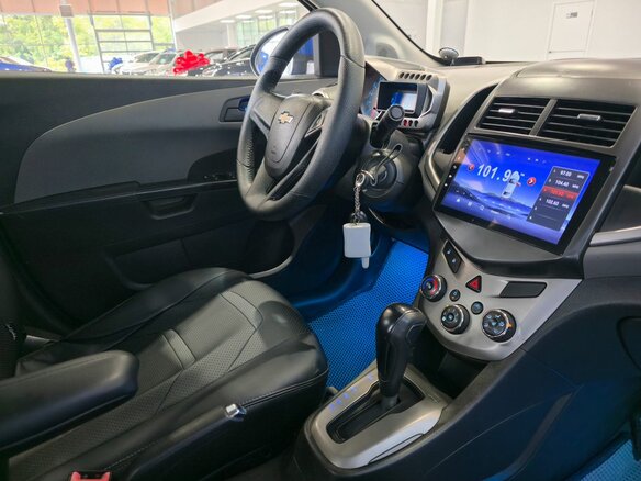 2012 Chevrolet Aveo II, синий, 849000 рублей - вид 13