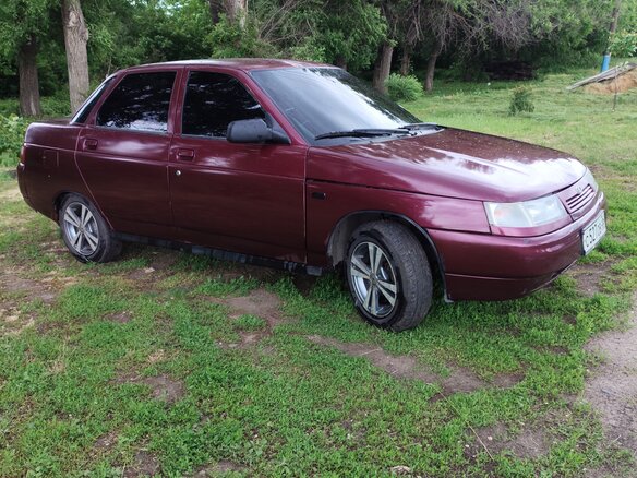 1999 Lada (ВАЗ) 2110, красный, 145000 рублей - вид 2